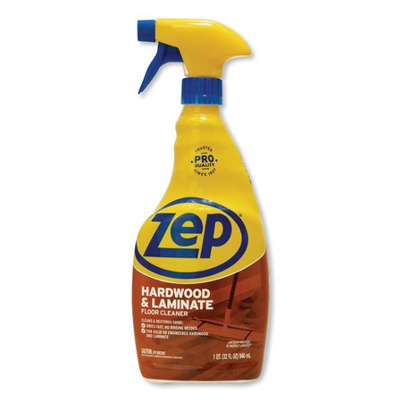 ZEP Hardwood and Laminate Cleaner, 32 oz Spray Bottle, PK12 ZUHLF32